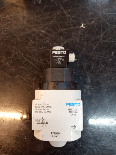 شیر قطع و وصل برقی بغل واحدی فستو FESTO-HEE-D-MIDI-24