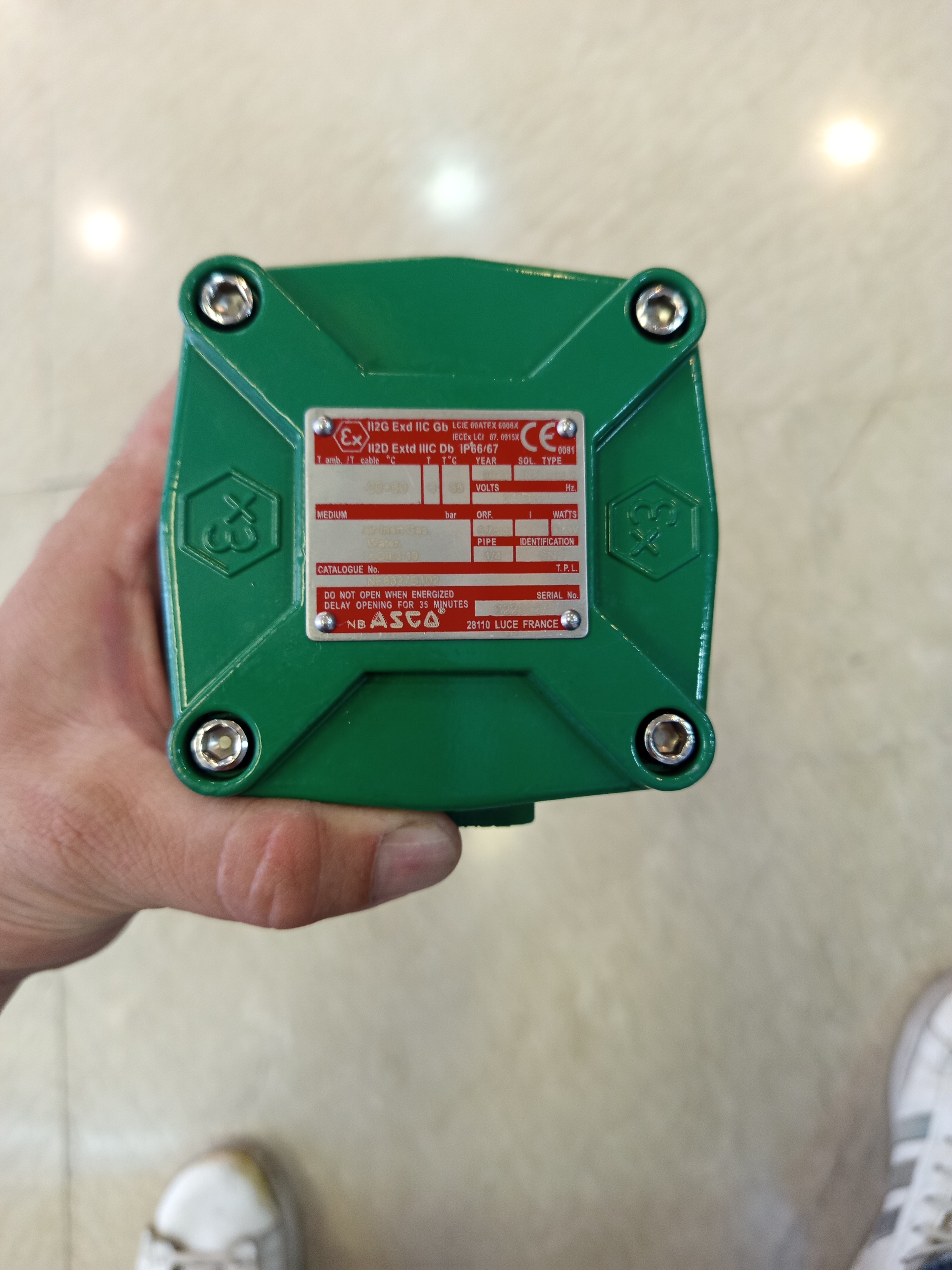 شیر برقی ضد انفجار آسکو ASCO - nf8327b102
